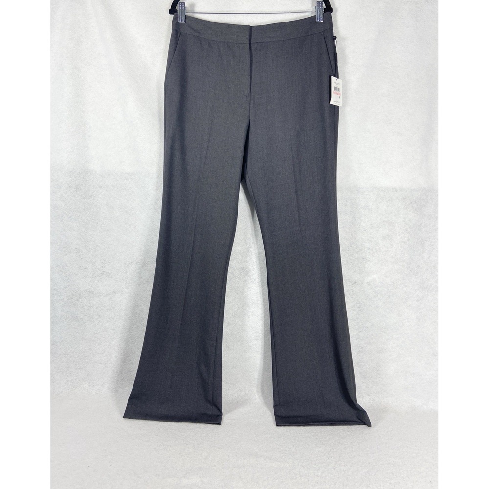 Calvin Klein Pants Women's 10 Gray Tailored Flare Trouser Corporate Career New